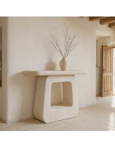 Consola WILMA 120x38 de Estilo Mediterráneo en DM Blanco... 2