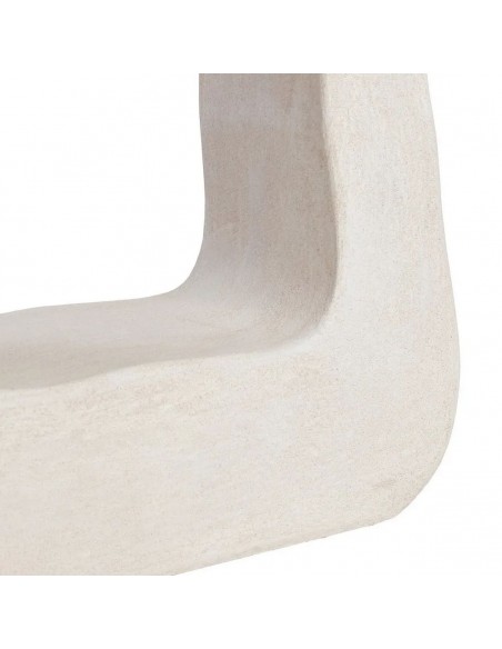 Consola WILMA 120x38x80 estilo mediterrâneo em MDF branco efeito cimento