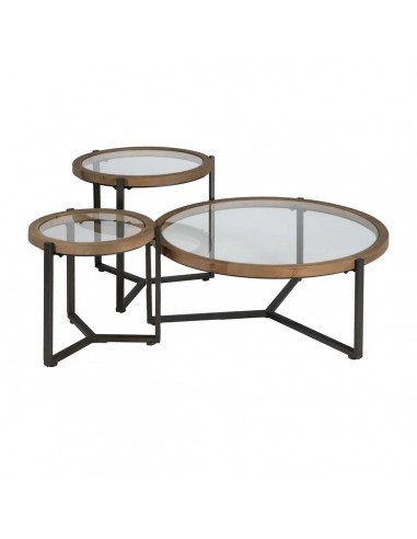 Mesa de centro redonda de design LUNKA 100 em...