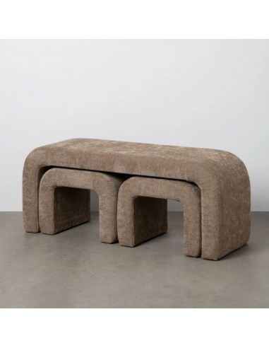 Conjunto de 3 bancos Design orgânico CURVE 126...
