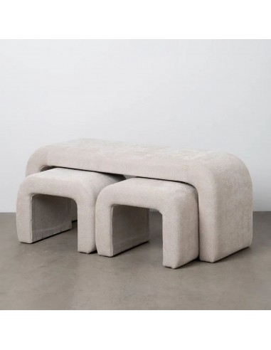 Set de 3 banquetas nido diseño Orgánico CURVE...