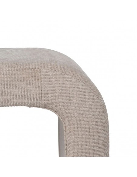 Set de 3 banquetas nido diseño Orgánico CURVE 126 (51)x46 tejido beige