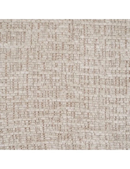 Cadeira de jantar de design LORIA, tecido bege e metal cor nogueira