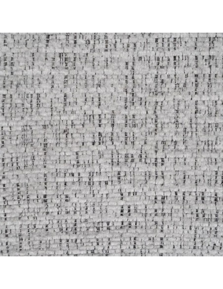 Silla de comedor de diseño LORIA, tela gris y metal negro