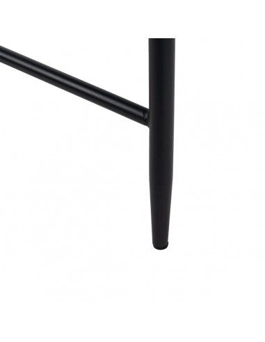 Banqueta de design LORIA 65 cm, tecido cinza e...