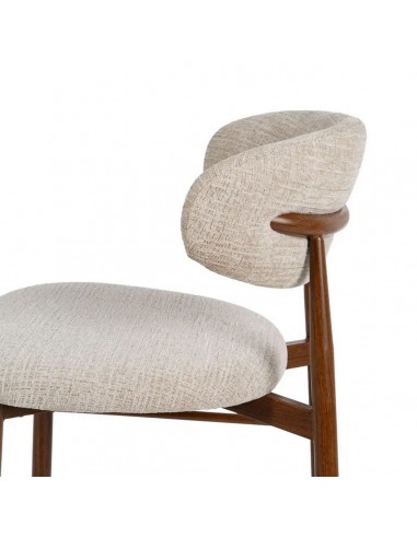 Taburete de diseño LORIA 75 cm, Tejido Beige y...