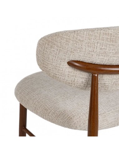 Taburete de diseño LORIA 75 cm, Tejido Beige y...