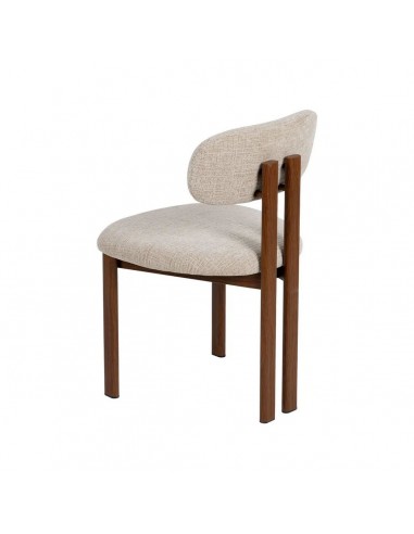 Silla de comedor de diseño KOBE en Tejido Beige...