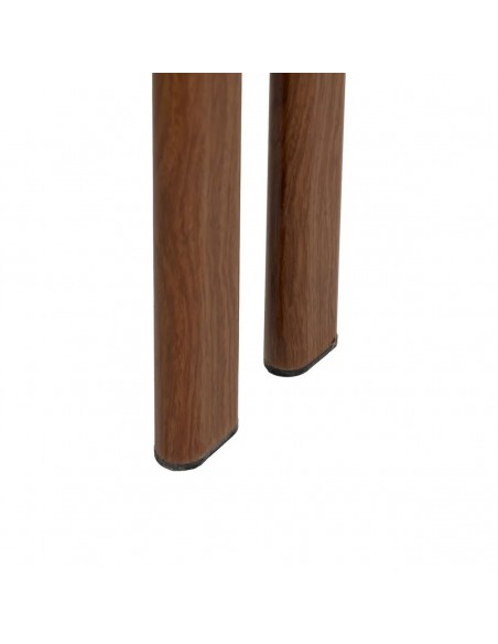 Silla de comedor de diseño KOBE en Tejido Beige y Metal marrón