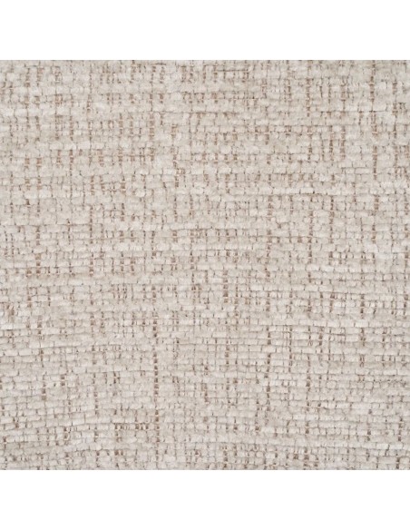 Cadeira de jantar de design KOBE em tecido bege e metal marrom