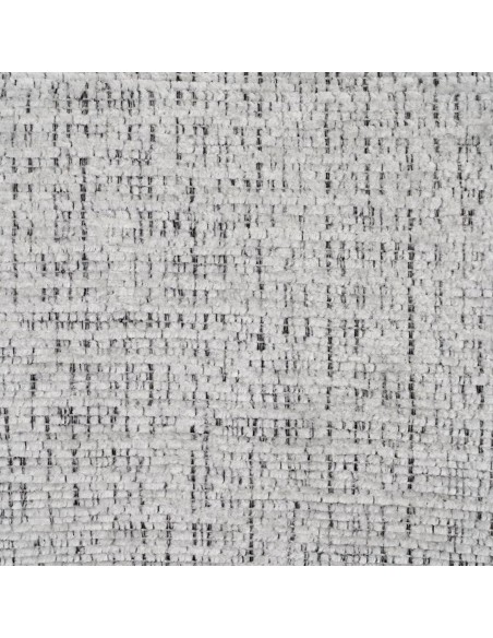 Cadeira de jantar de design KOBE em tecido cinza e metal preto