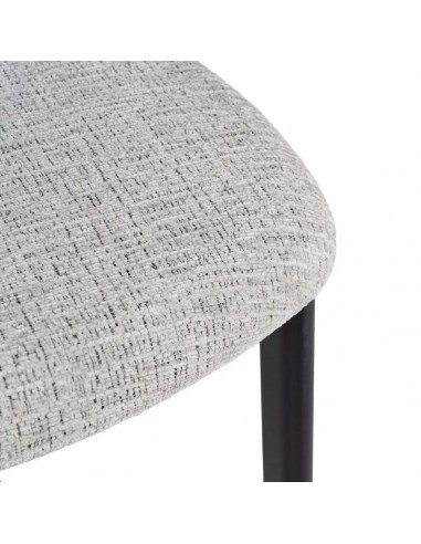 Taburete de diseño Kobe 75 cm, Tejido Gris y...