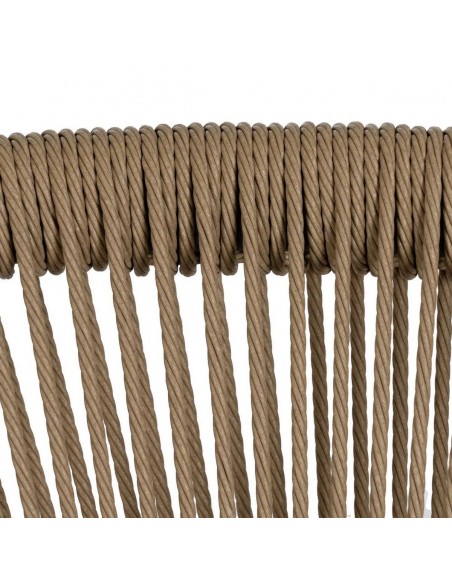 Silla apilable exterior RIVIERA de Polipropileno y Cuerda