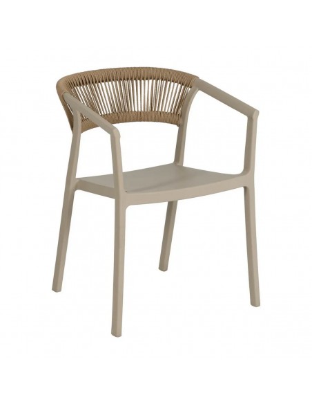 Silla apilable exterior RIVIERA de Polipropileno y Cuerda