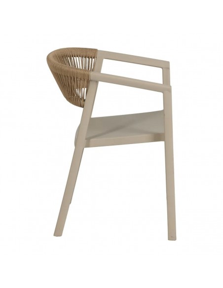 Silla apilable exterior RIVIERA de Polipropileno y Cuerda