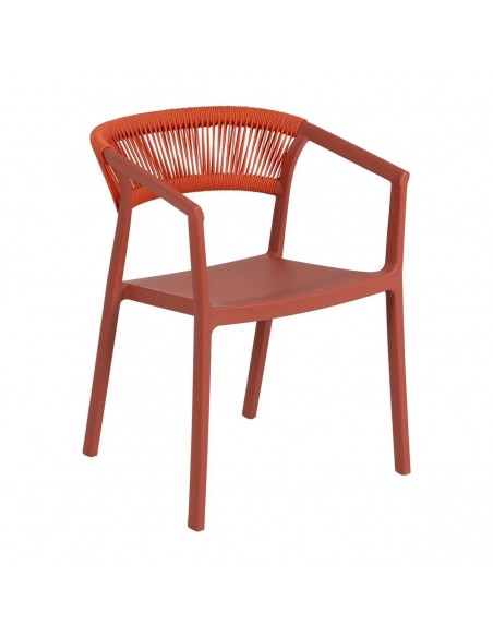 Silla apilable exterior RIVIERA de Polipropileno y Cuerda