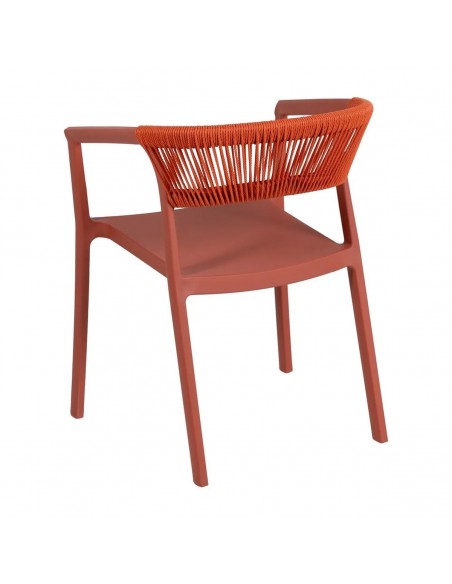 Silla apilable exterior RIVIERA de Polipropileno y Cuerda