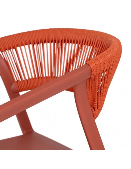 Silla apilable exterior RIVIERA de Polipropileno y Cuerda