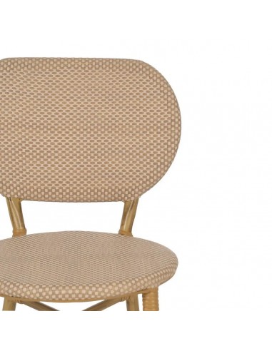 Silla apilable de Aluminio símil ratán y...