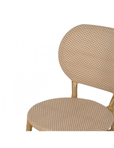 Silla apilable de Aluminio símil ratán y...