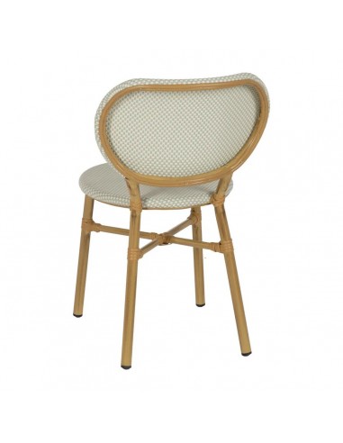 Silla apilable de Aluminio símil ratán y...