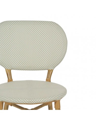 Cadeira empilhável em alumínio tipo rattan e...