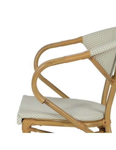 Silla con brazos apilable de Aluminio símil...