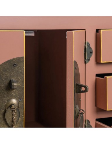 Mesa de Console Oriental SHIAN, 63 x 26, Mocha,...