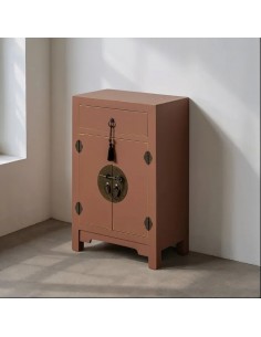 Mesa de Centro Oriental SHIAN, 45 x 26, Mocha, 2 Portas e... 2