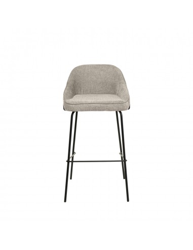 Taburete alto LOUIS 76 cm. Tapizado taupe con...