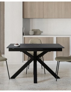 Mesa extensível ATMINDA 160 (220) x 90, porcelânico e... 2