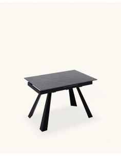 Mesa extensible JUDY 120(150) x 80, porcelánico gris y... 2