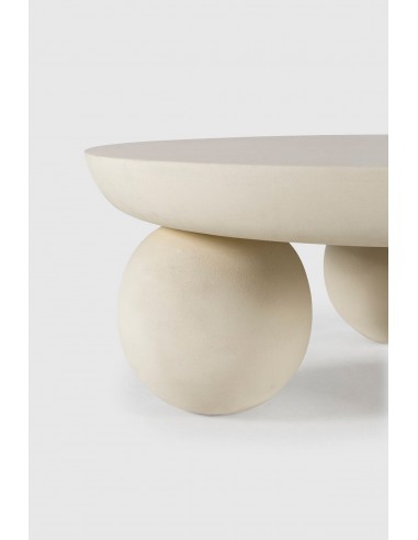 Mesa Centro Redonda AILEN 100, beige simil...