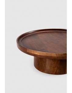 Mesa de Centro Redonda GISELLE 80 en Madera de Mango... 2