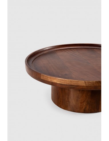 Mesa de Centro Redonda GISELLE 80 en Madera de...