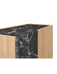 Aparador alto DIONE 127 x 90, 2 Puertas en Melamina Roble... 2