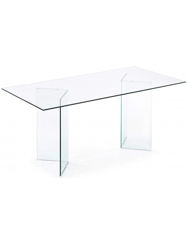 Mesa BURANO sala de Jantar 180x90 Vidro Transparente