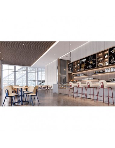 Mesa alta quadrada estilo retro School 70 x 70,...