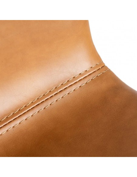 Cadeira vintage TRIXIE estilo industrial em couro sintético y metal