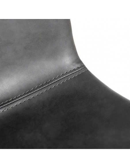 Cadeira vintage TRIXIE estilo industrial em couro sintético y metal