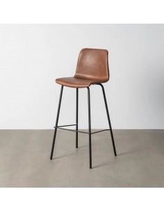 Banco vintage TRIXIE 76 estilo industrial em couro... 2