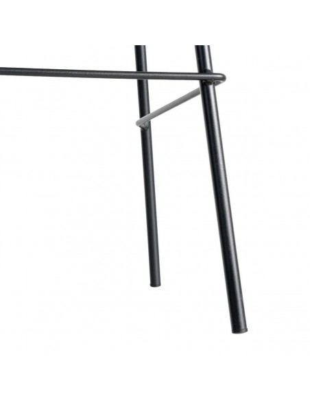 Banco vintage TRIXIE 76 estilo industrial em couro sintético e metal