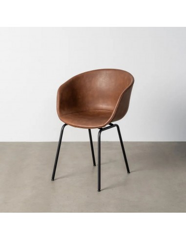 Silla con brazos de estilo industrial vintage...