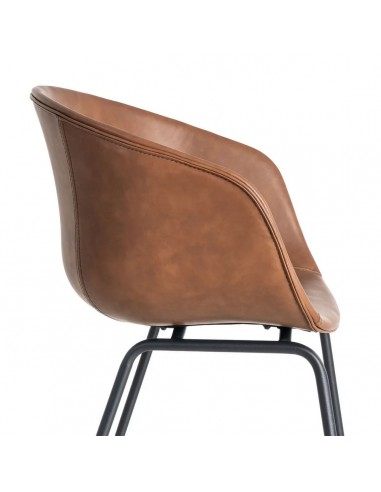 Silla con brazos de estilo industrial vintage...