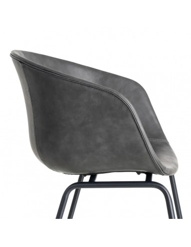 Cadeira com braços estilo industrial vintage...