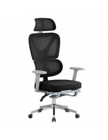 Sillón ergonómica de oficina BUYDUR, alta, gris...