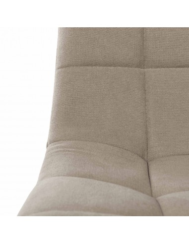 Cadeira estofada Walk, tecido, metal, preto