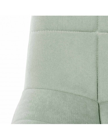 Silla tapizada Walk, tela, metal negro