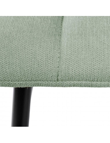 Cadeira estofada Walk, tecido, metal, preto