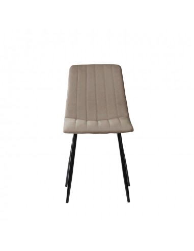 Silla tapizada Flash, tejido, metal negro